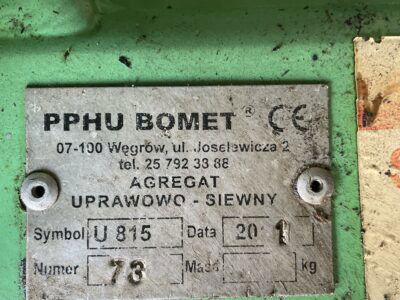 Agregat uprawowy bomet 2,7 m