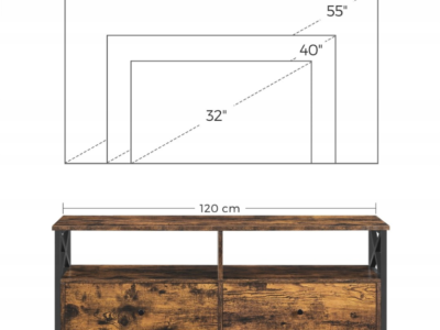 Szafka RTV Songmics 120 cm x 50 cm x 40 cm