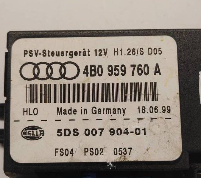 Moduł sterownik fotela AUDI A6 C5 4B0959760A