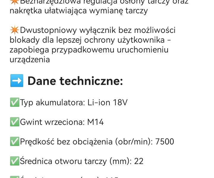 Sprzedam zestaw ryobi Szlifierka kątowa akumulatorowa ryobi plus wiertarko wkrętarka akumulatorowa