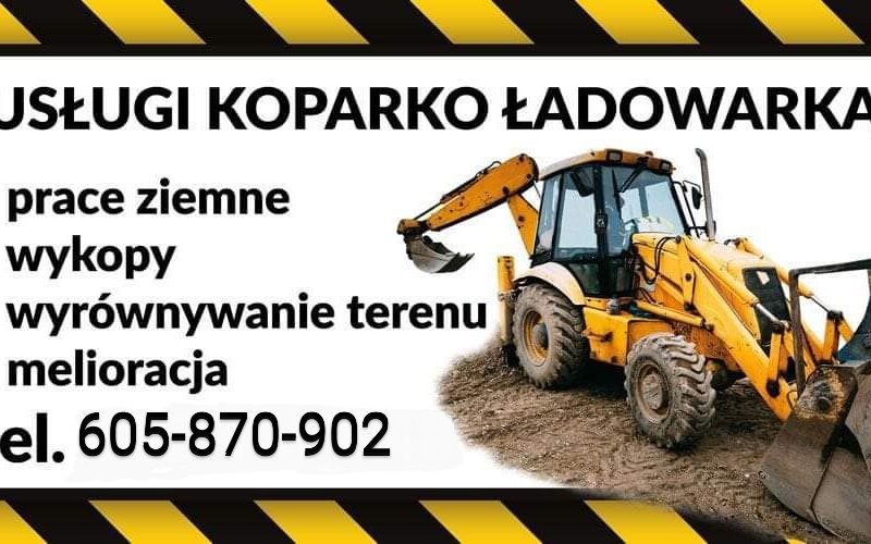 Usługi koparko ładowarką