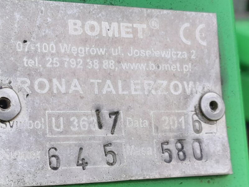 Sprzedam bronę talerzową bomet 2,4m