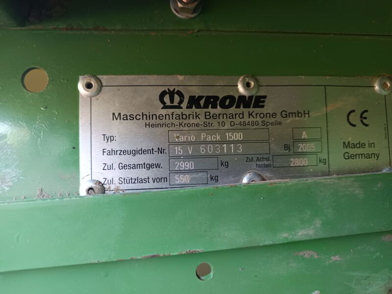 KRONE VARIO PACK1500