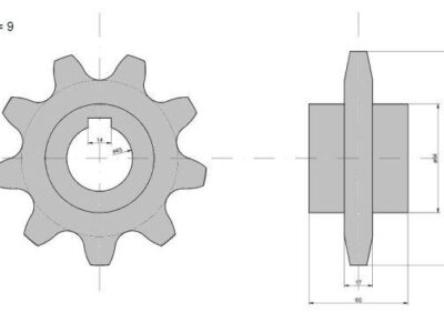 Koło zębate podajnika Z-9 Claas
