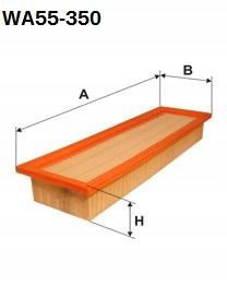 Wkład filtra kabiny WA55-350 Sędziszów