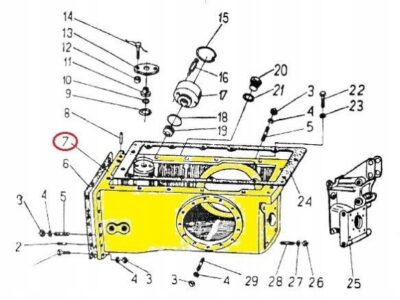 Korpus tylnego mostu C-330