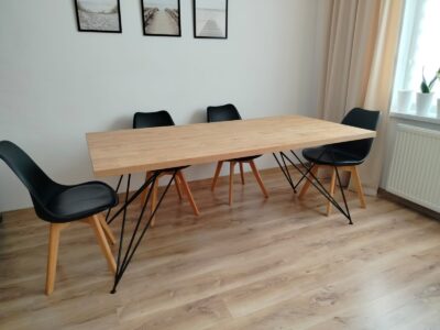 Stół nowoczesny metalowy, loft 180cmx90cm. Możliwość zamówienia stolu w dowolnym wymiarze