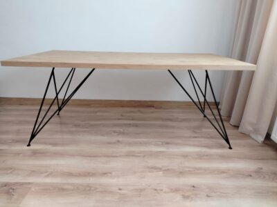 Stół nowoczesny metalowy, loft 180cmx90cm. Możliwość zamówienia stolu w dowolnym wymiarze