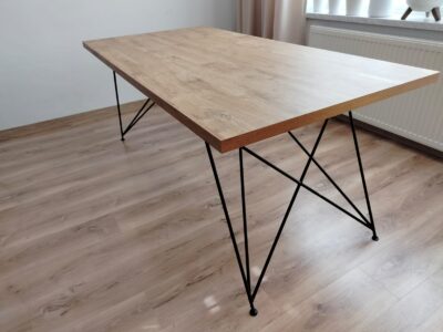 Stół nowoczesny metalowy, loft 180cmx90cm. Możliwość zamówienia stolu w dowolnym wymiarze