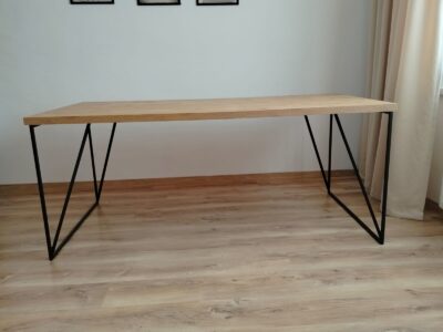 Stół nowoczesny metalowy, loft 180cmx90cm. Możliwość zamówienia stolu w dowolnym wymiarze