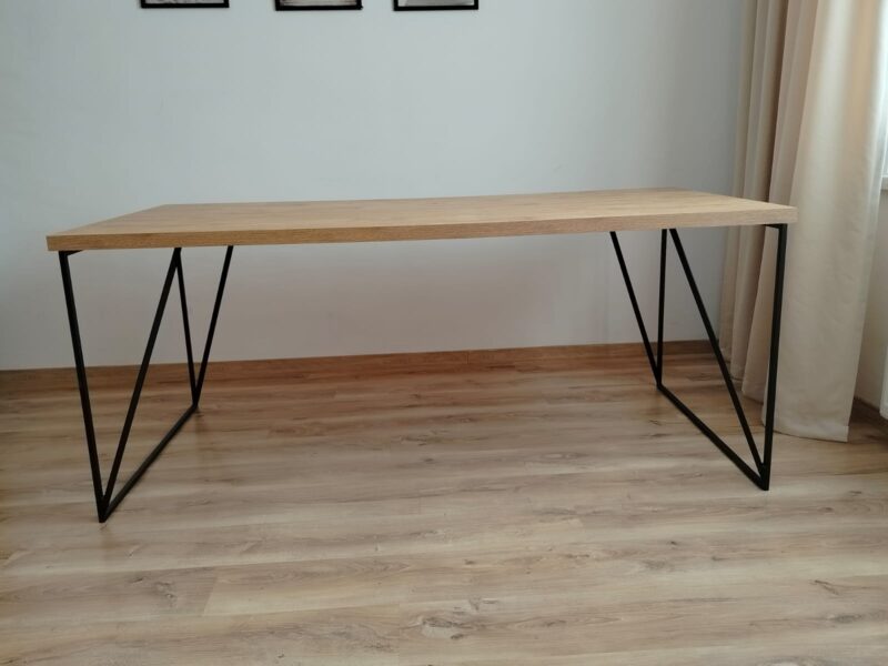 Stół nowoczesny metalowy, loft 180cmx90cm. Możliwość zamówienia stolu w dowolnym wymiarze