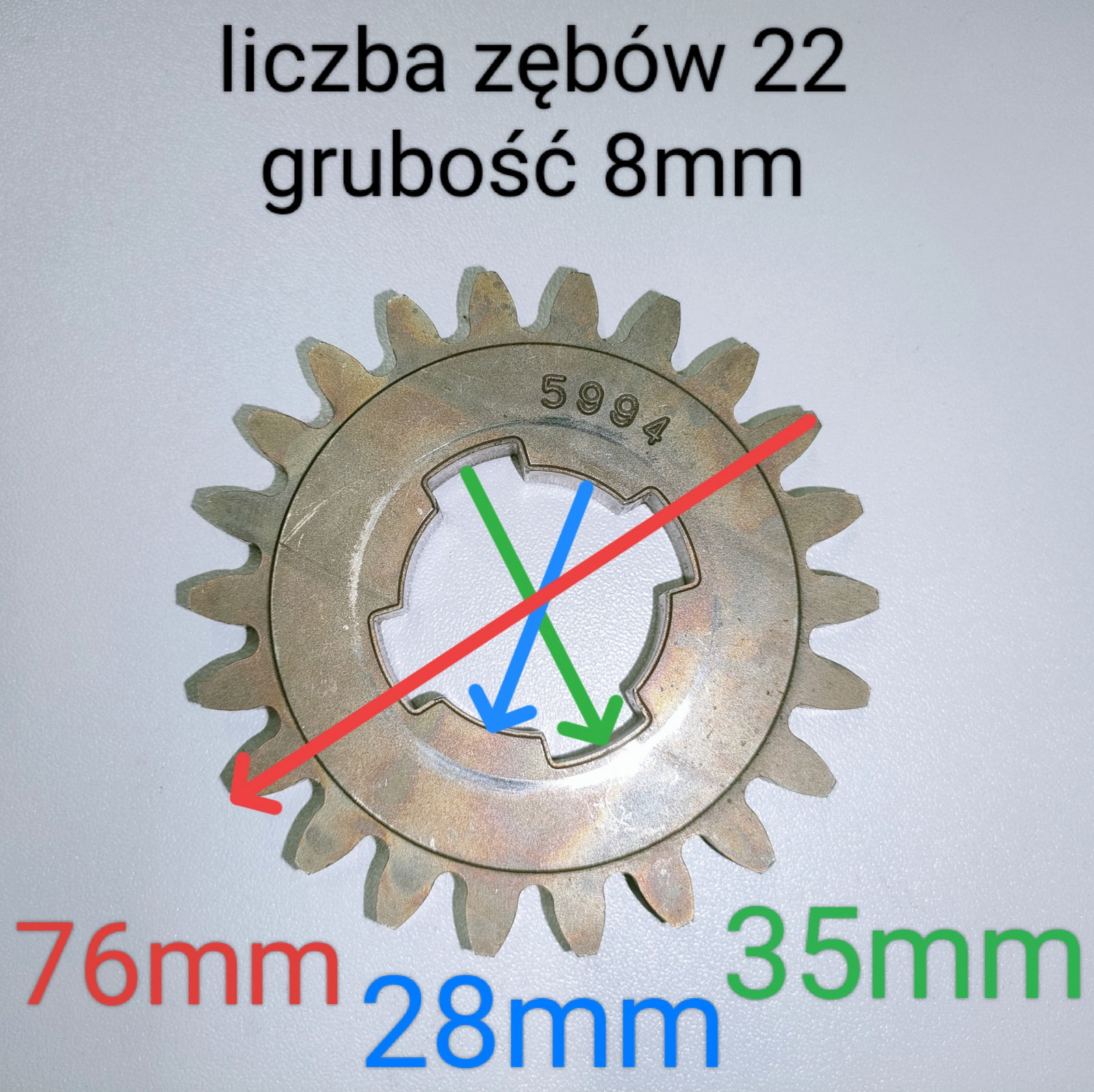 Traktorek kosiarka PEERLESS TECUMSE 206-546 skrzynia biegów zębatka 22 zeby