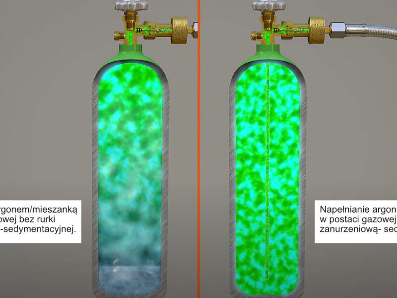 Butla do migomatu ARGON CO2 Mieszanka PEŁNA Migomat Ar/Co2 8L NOWA 150 BAR