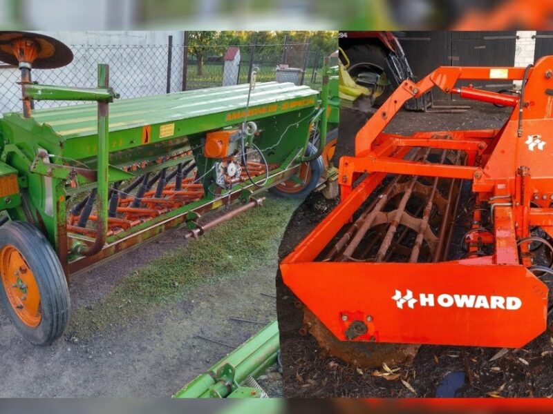 Agregat uprawowo siewny 3 m HOWARD z hydropakiem * ORYGINAŁ