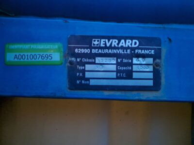 Evrard Opryskiwacz 1000l 15m