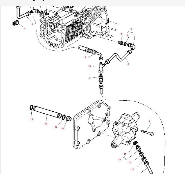 Rozdzielacz 3387006M2 EHR 1525100139 Massey Ferguson 6170