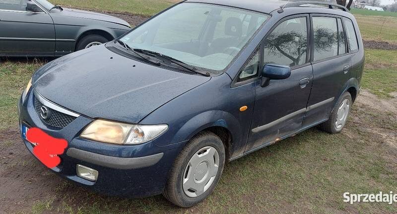 Części mazda premacy 2.0 DITD 101KM silnik maska szyba